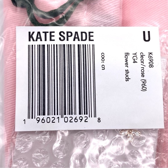 NWT ♠️Kate Spade♠️ Gleaming Gardenia Flower Studs, Rose Gold - Picture 14 of 15